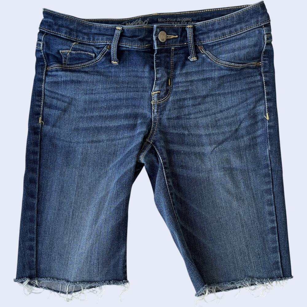 MOSSIMO 2 Y2K Jean Shorts Blue Jegging Stretch